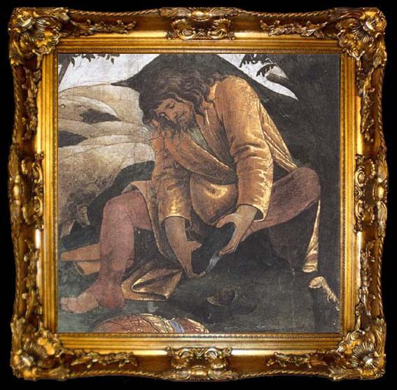 framed  Sandro Botticelli Trials of Moses, ta009-2